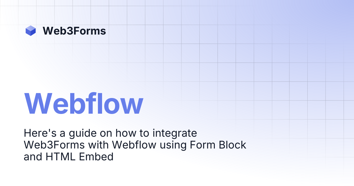 Webflow | Web3Forms