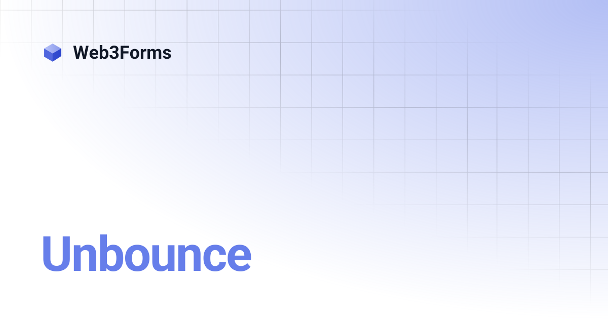 Unbounce | Web3Forms