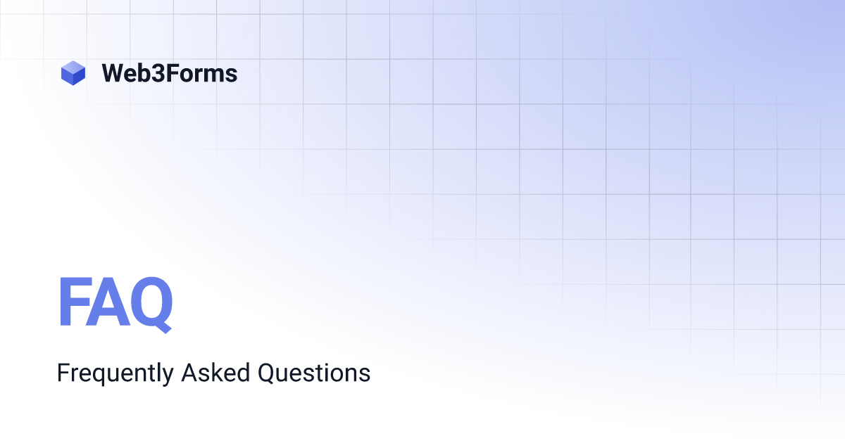 Faq web3forms
